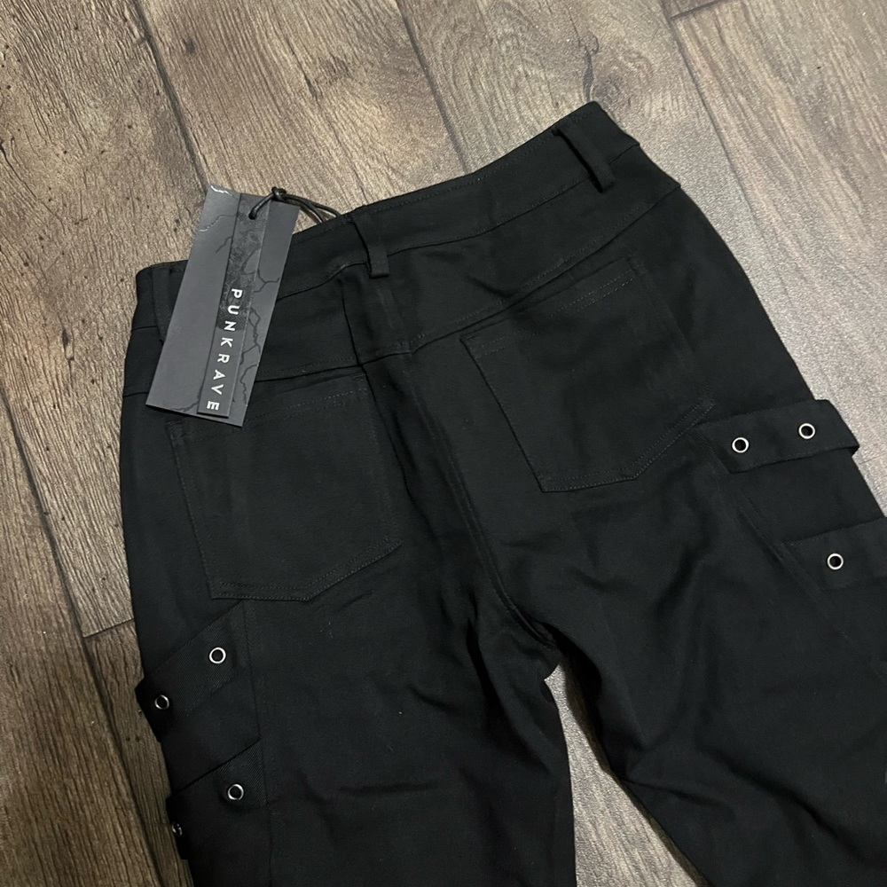 Punk Rave Faux Fur Splice Pants - Picture 5 of 7